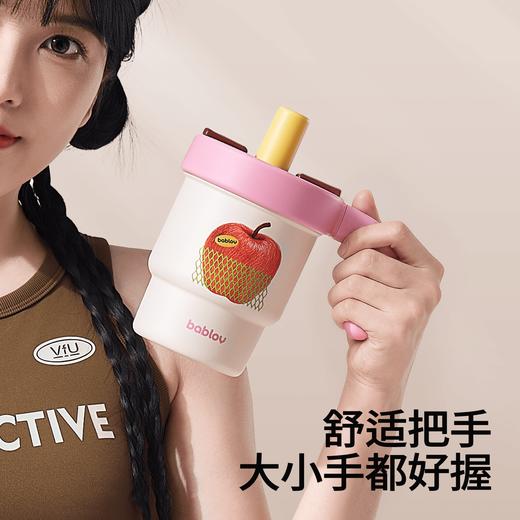 bablov吸管保温杯高颜值办公室桌面咖啡杯小巧便携水杯女生日礼物 商品图4