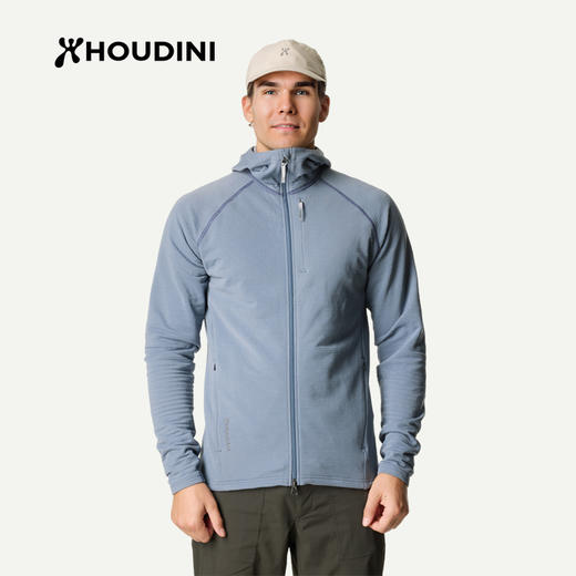 HOUDINI胡丁尼Aero Houdi航天户外男轻薄连帽抓绒衣外套 830036 商品图0