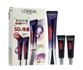【保税仓】欧莱雅L'Oreal复颜玻尿酸全脸淡纹眼霜30ml+7.5ml *2