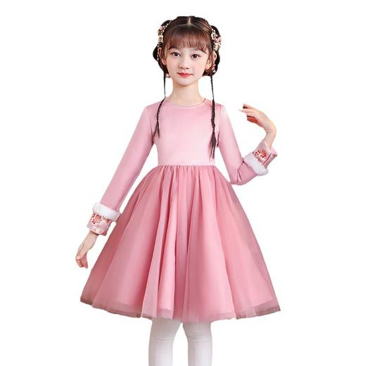 女童旗袍古装超仙加厚汉服，中国风唐装过年拜年服（送暖手包）XWN2156 商品图4