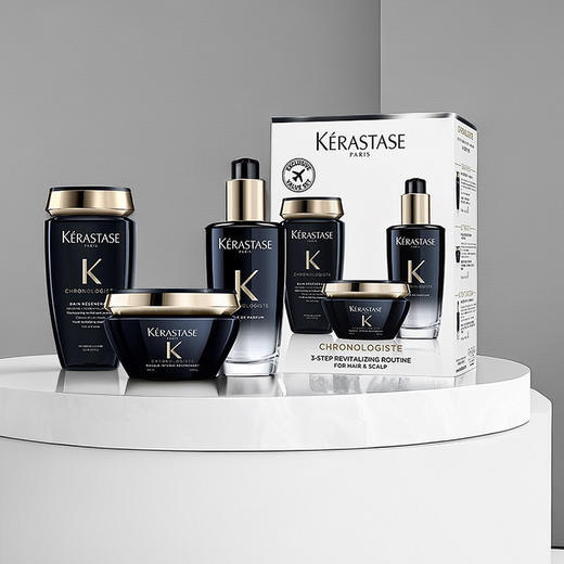 Kerastase卡诗黑钻钥源系列三件套洗发水250ml发膜200ml护发精油100ml 商品图4