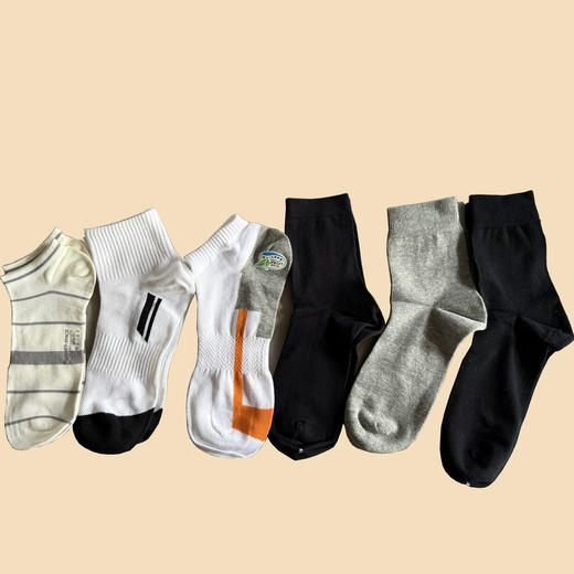 【48元12双】男士袜子四季袜/短筒/中筒袜子【孤品/样品袜子】 商品图5