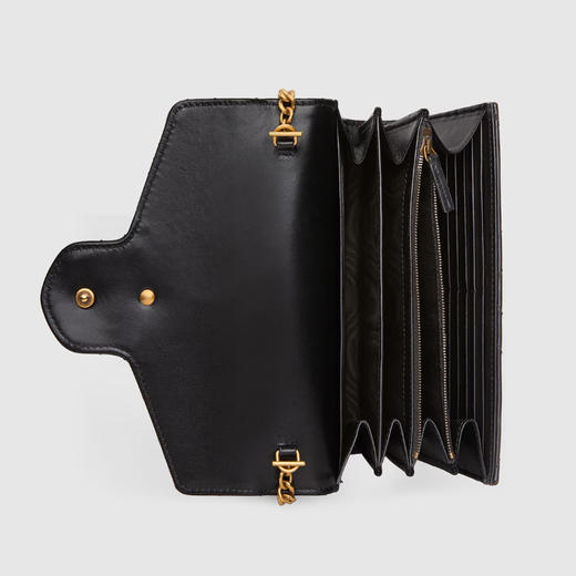 【三】GUCCI 古驰 女士 GG Marmont系列 绗缝迷你斜挎单肩包 黑色 474575 DTD1T 1000 商品图1