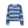 CC设计感圆领条纹撞色毛衣女短款秋冬2025新款套头针织打底衫好看女 商品缩略图4