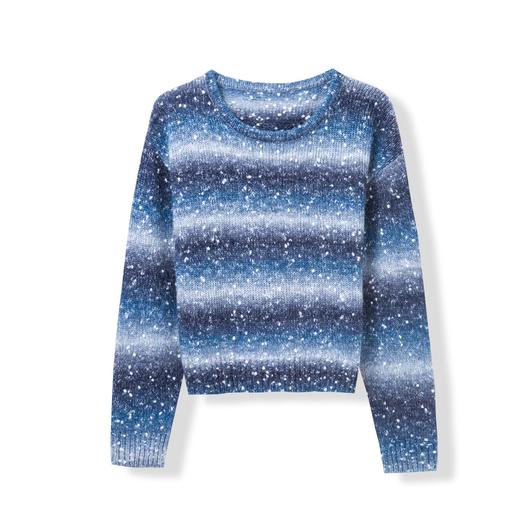 CC设计感圆领条纹撞色毛衣女短款秋冬2025新款套头针织打底衫好看女 商品图4