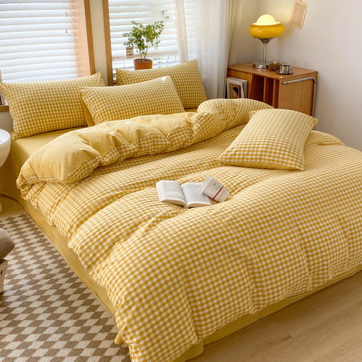 【清仓99元起】全棉色织水洗棉四件套 春夏纯棉套件【不支持退换货】 商品图9