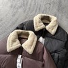D123011新品女士羊羔毛领短款羽绒服外套保暖通勤 商品缩略图6