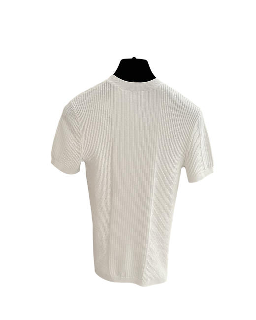 女款山茶花修身短袖针织衫ba025 商品图1