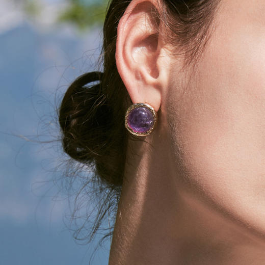 Garden of Eden 伊甸园系列 | 弗洛拉紫水晶耳环 商品图1