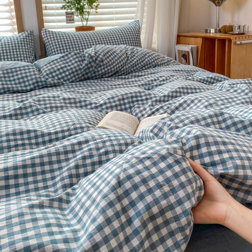 【清仓99元起】全棉色织水洗棉四件套 春夏纯棉套件【不支持退换货】 商品图2