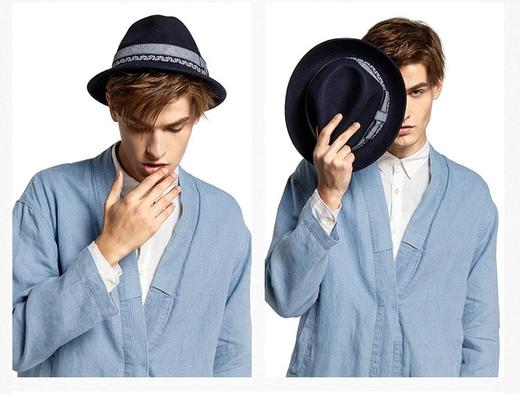 MZ010109L0009  妈妈制造  蜡染巴拿马礼帽100%纯羊面料【帽深11cm，帽檐7cm】 商品图2