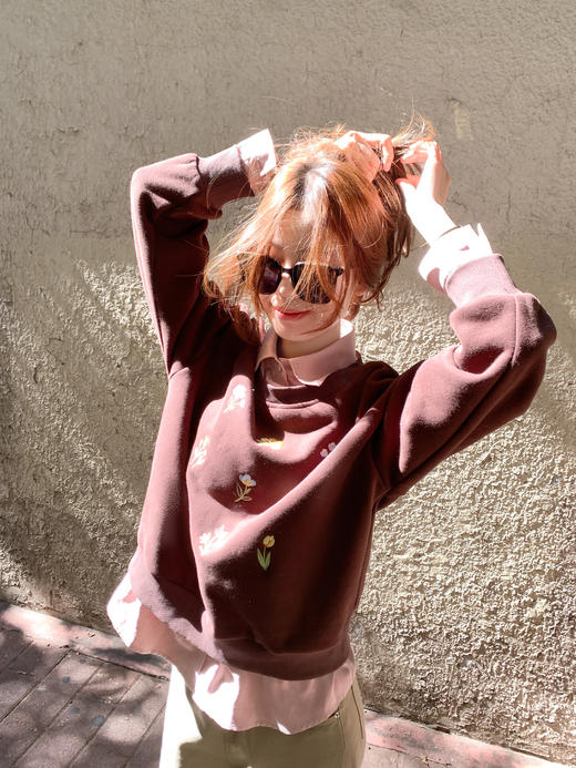 <曾小咸推荐>现货秒杀 ！微信超特价！韩系假两件加绒卫衣 日常229.99 立减140 秒杀89.99！！ 商品图8