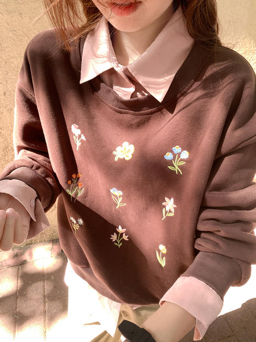 <曾小咸推荐>现货秒杀 ！微信超特价！韩系假两件加绒卫衣 日常229.99 立减140 秒杀89.99！！ 商品图9