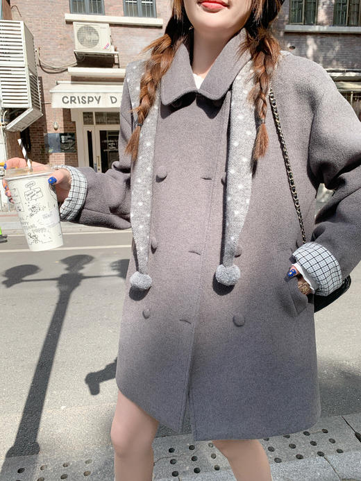 <曾小咸推荐>2.7现货秒杀 ！微信超特价！波点披肩 日常109.99 立减70 秒杀39.99！！毛呢中长款大衣  秒杀189.99！！ 商品图11