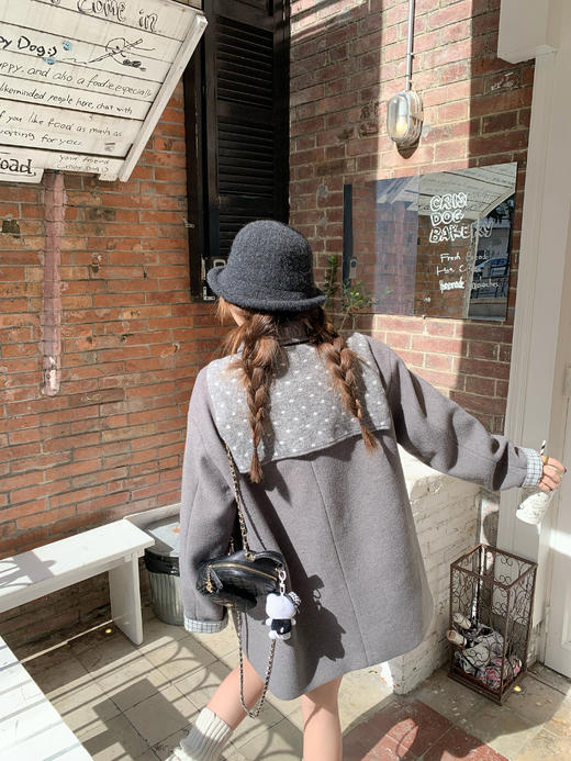 <曾小咸推荐>2.7现货秒杀 ！微信超特价！波点披肩 日常109.99 立减70 秒杀39.99！！毛呢中长款大衣  秒杀189.99！！ 商品图14