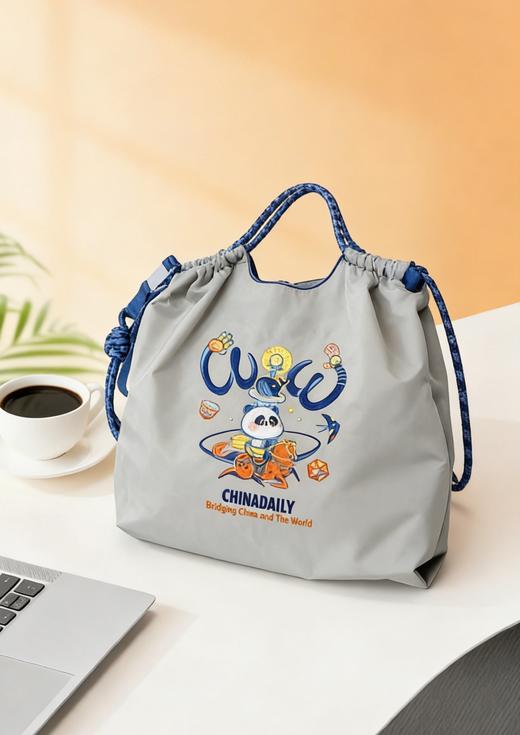 刺绣环保尼龙单肩包 商品图4