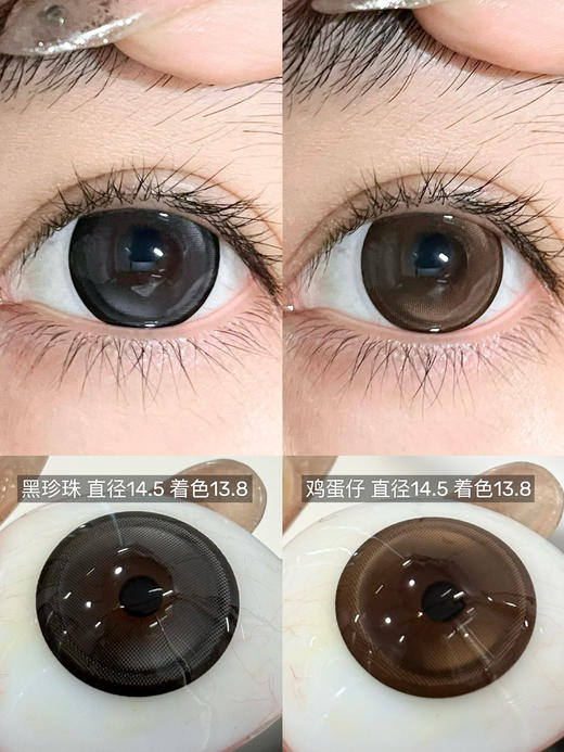 『大直径日抛』PAPADOX-鸡蛋仔/黑珍珠-14.5mm【日抛 0-800度 无525/575 】 商品图0