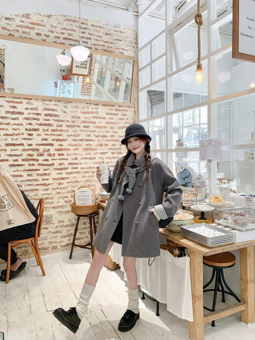 <曾小咸推荐>2.7现货秒杀 ！微信超特价！波点披肩 日常109.99 立减70 秒杀39.99！！毛呢中长款大衣  秒杀189.99！！ 商品图10