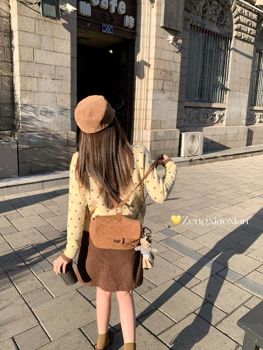 <曾小咸推荐>现货秒杀 ！微信超特价！韩系假两件波点针织开衫 日常199.99 立减110 秒杀89.99！！ 商品图14