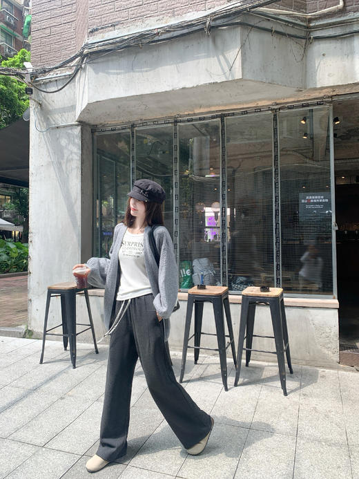 <曾小咸推荐>现货秒杀 ！微信超特价！韩系抽绳直筒休闲裤 日常189.99 立减100 秒杀89.99！！ 商品图12