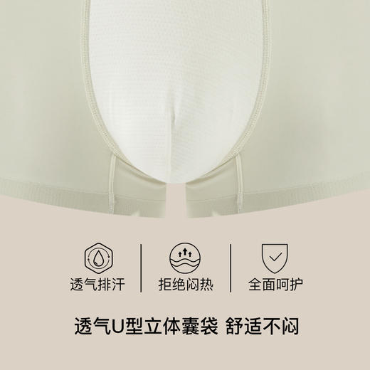 【满3条/6.7折】【秀黛】男时尚棉质无痕平角裤男士内裤【1条】（有4XL）W5330001T【门店同款】【内裤非质量问题不退换，介意勿拍】 商品图2
