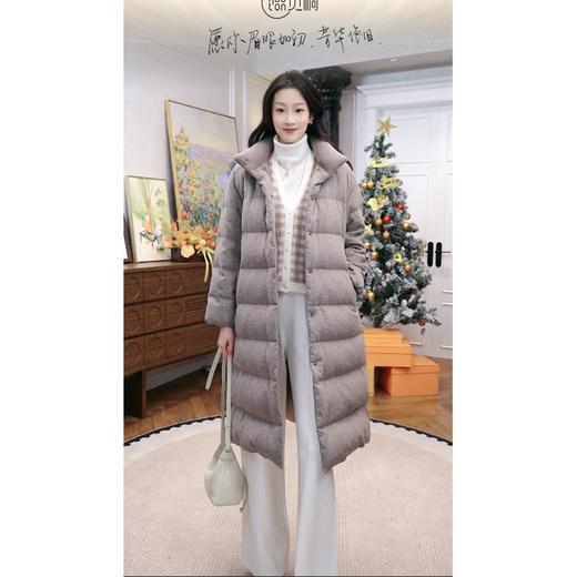 火桐hooton 织愈 格纹山羊绒拉绒V领马甲背心83340 商品图5