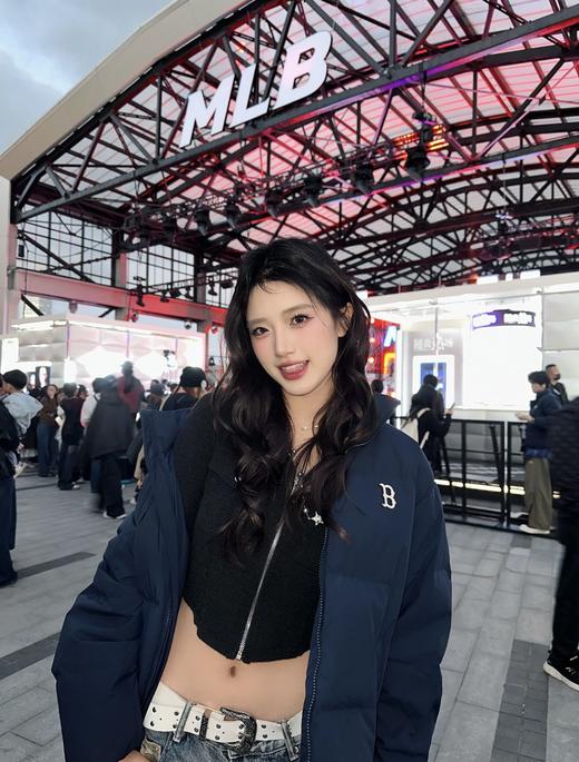 新款MLB简约百搭保暖立领男女运动休闲羽绒服外套 商品图2