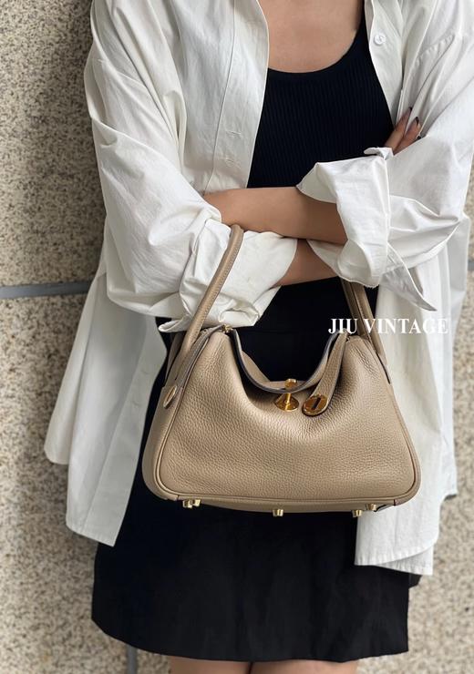 代工厂高品质琳迪to荔枝纹纯牛皮自然摔百搭包包 商品图7