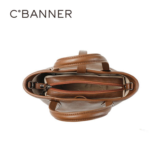 千百度2026春季女包细节考究针脚细密背提包A26150917 商品图5