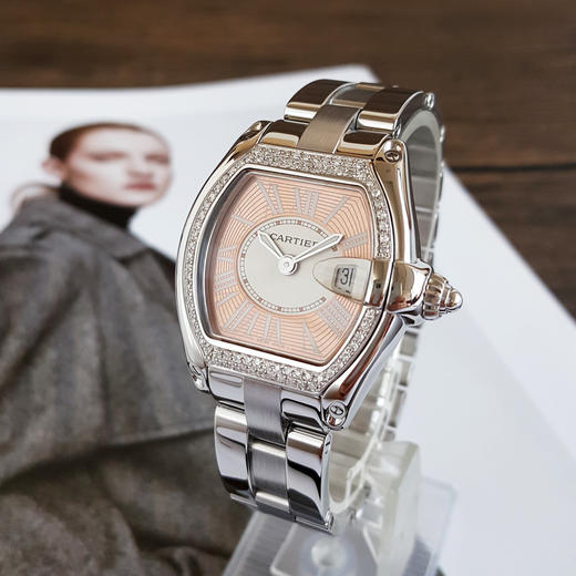 【95新】CARTIER  卡地亚W62054V3石英机芯日期显示32*37MM（女款）跑车系列精钢；后镶钻石 241225TJ20 商品图1