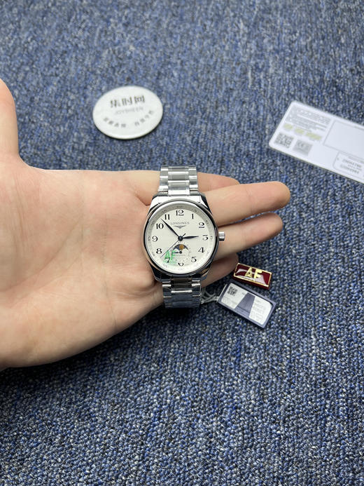 AF浪琴名匠月相系列 四针月相 名匠月相40mm 经典数字面 自动机械 男士腕表 商品图8