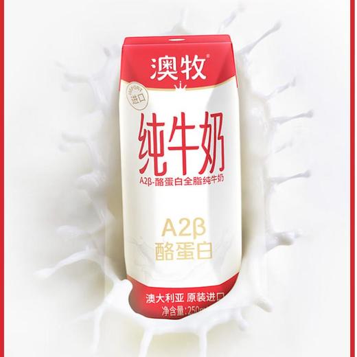 澳牧全脂纯牛奶250ml*10 商品图0