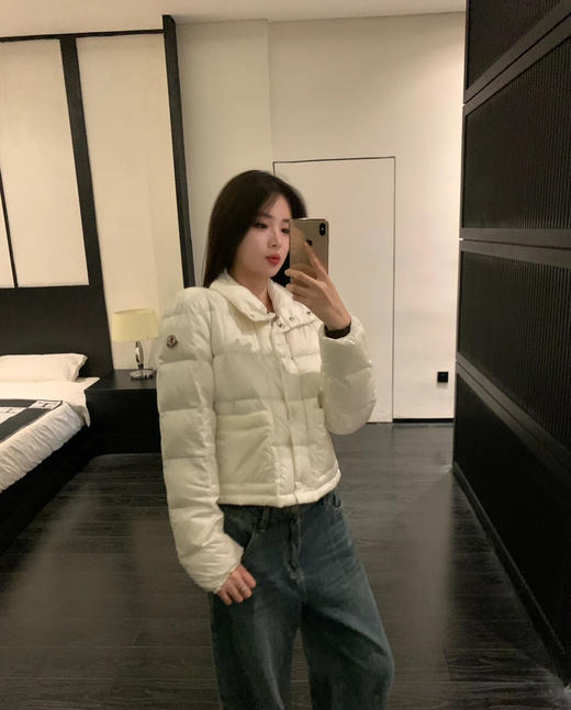 帮工厂亏清 别退换 忙可白色 鹅绒轻羽绒 短款 3码适合135以内 商品图7
