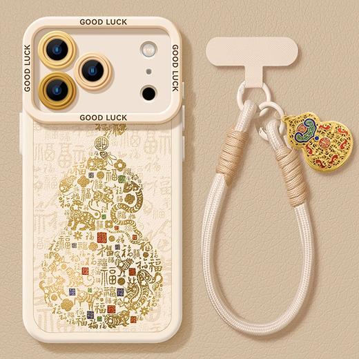 【耐脏防摔❗️镜头保护】苹果17promax手机壳新款皮质17pro葫芦带挂绳17全包高级Air防摔16。jc 商品图0