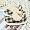 【焕新外穿棉鞋】舒适，高帮防风，卡其格、绿格纹棉拖鞋冬季室内家居，包跟棉鞋，加绒保暖，外穿高级感！ 商品缩略图0