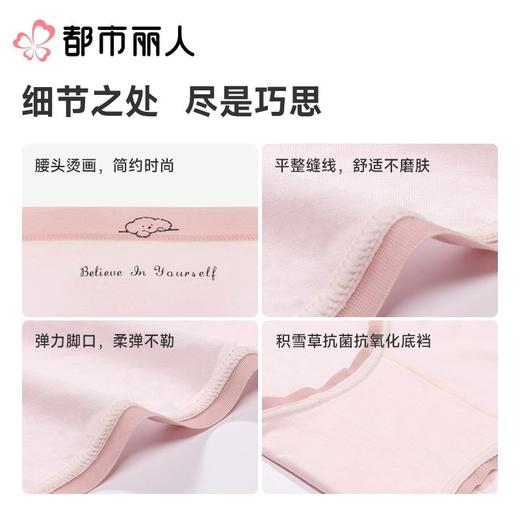 都市丽人内裤女士内裤100支莫代尔内裤木代尔内裤纤柔绵内裤LKC5C3 商品图3