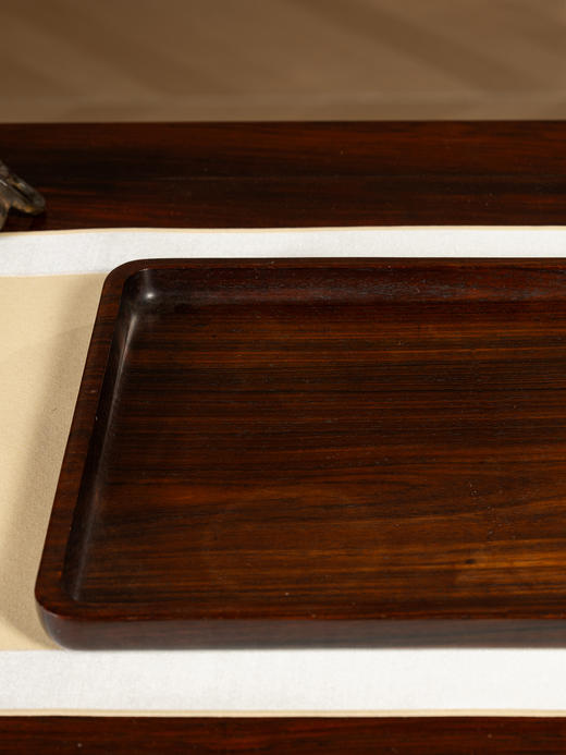 清	红木整挖呈盘 商品图4