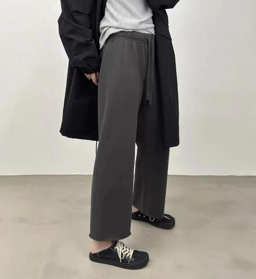 秋冬神裤！ 九分卷边卫裤  内里抓绒     重磅！极简松弛感 商品图0