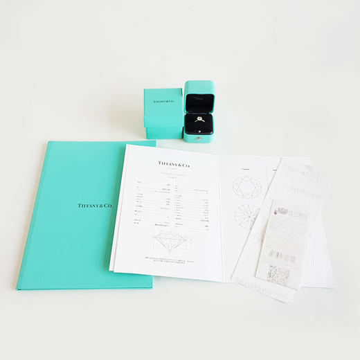 【98新】TIFFANY&Co.蒂芙尼True 系列1.60ct铂金四爪钻石戒指52号女士 291225NJS19 商品图1