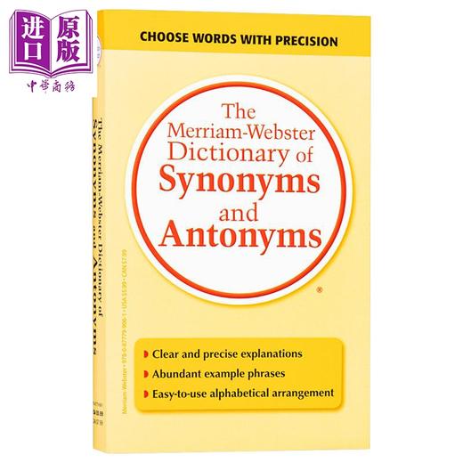 【中商原版】Merriam Webster Dictionary麦林韦氏词典2册 同义反义词词典 Synonyms and Antonyms 袖珍词典Pocket Dictionary 商品图3