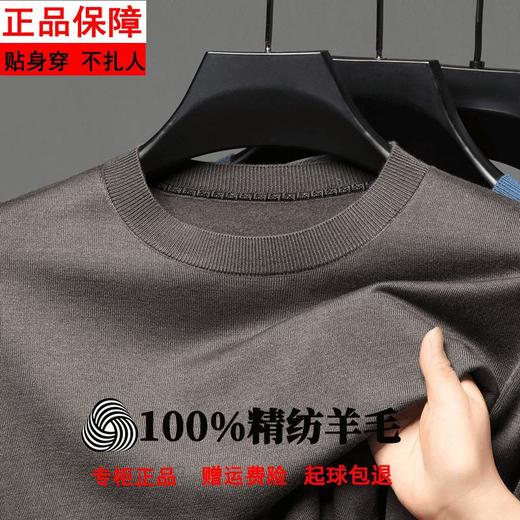 【精纺可机洗百分百羊毛衫】男式圆半高领秋冬新款男士羊毛衫针织毛衣男装 商品图1