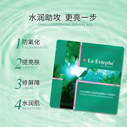 瑞士laestephe瑞斯美绿鱼子补水保湿紧致面膜 紧致美白补水屏障呵护春夏锁水女 6片装 商品图2