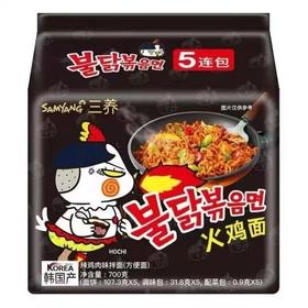 5连包 三养 火鸡面 辣鸡肉味拌面 140g*5包/袋