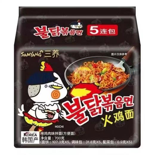 5连包 三养 火鸡面 辣鸡肉味拌面 140g*5包/袋 商品图0