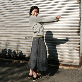 【出游季特价】ACMEITEM爱棵米 女士夹棉长裙半身裙GAG2370716G