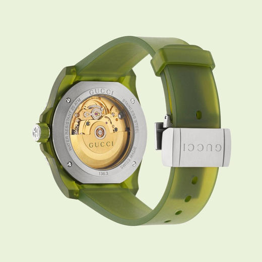 【GUCCI古驰 Dive系列腕表】 自动机械机芯 PC塑料表带 40mm 绿色表盘 男表 商品图4