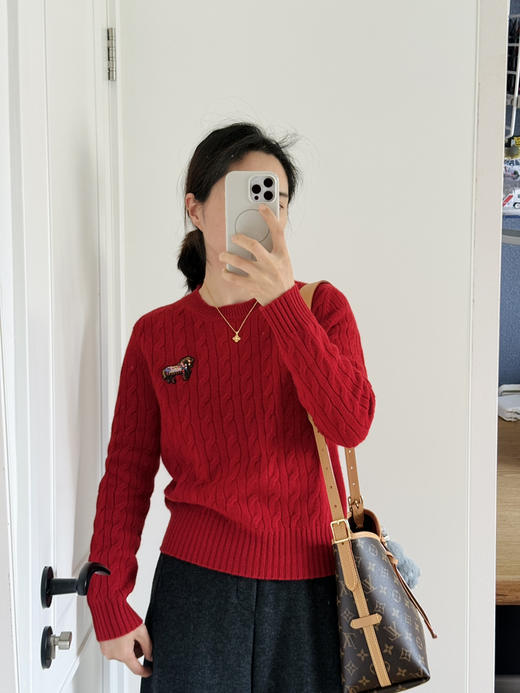 26马年限定~羊毛绞花针织衫毛衣【包邮+/不退不换。 商品图5