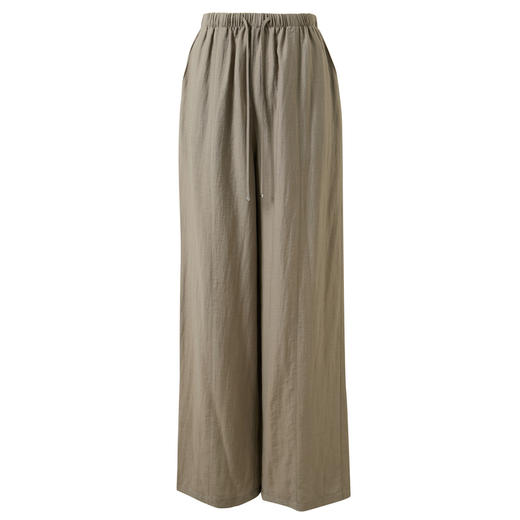 三彩2026春季新款休闲裤松紧腰宽松阔腿裤长裤山本裤垂感显瘦Z 商品图4