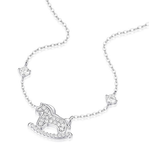 【新年限定】卡蒂罗KADER 招财萌马项链/好运小马项链 925银/999银 生肖本命年闪耀吸睛吊坠马上来财转运锁骨链 百搭通勤时尚设计 商品图2