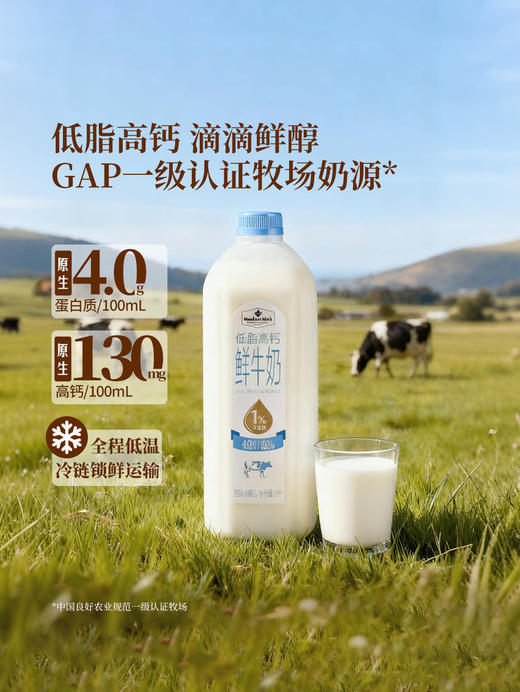 MM 山姆 Member's Mark 低脂高钙鲜牛奶 2L 商品图1